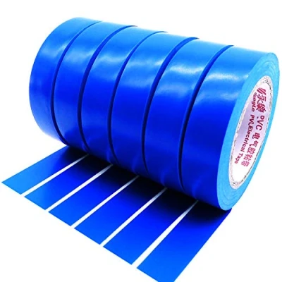 Image of Maveek Electrical Tape 0.6 Inch 15M Blue Insulation Tape, 50 Feet, 6 Pack