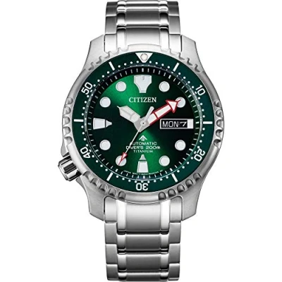Image of Citizen Men Analog Automatic Watch with Titanium Strap NY0100 50XE
