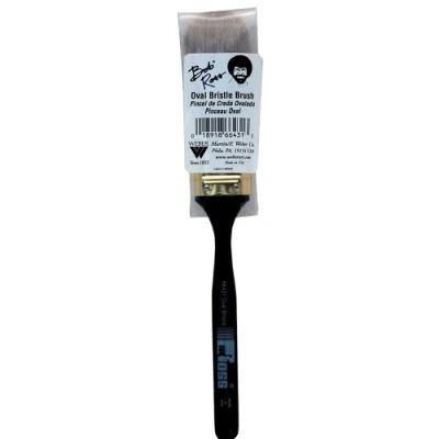 Image of Weber Bob Ross Oval Bristle Brush 1 inch Width