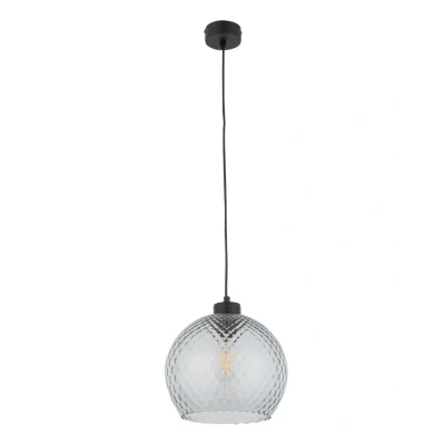 Image of Devon Dome Pendant Ceiling Light Navy 1xE27