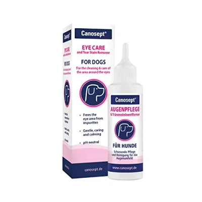 Image of Canosept Dog Eye Drops For Infection 120ml Dogs Cleaner Tear Stain Remover Eyes PH Neutral, Without Fragrances Care And Cleaning Around The
