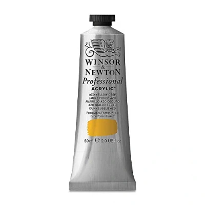 Image of Winsor &amp; Newton 2320039 60 Ml Professional Acrylic Colour Azo Yellow Deep