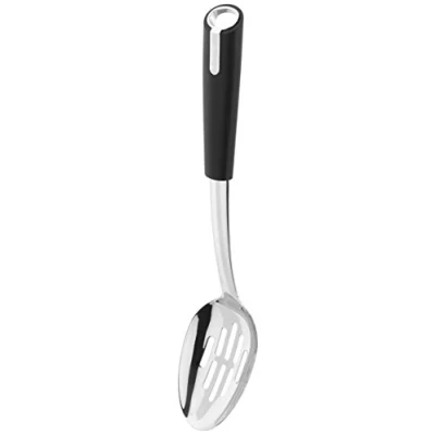 Image of Judge Satin Black Slotted Spoon