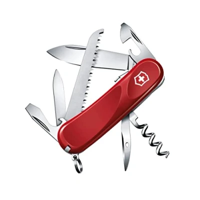 Image of Victorinox, Evolution S13, Swiss Army Pocket Knife, Medium, Multi Tool, Camping, 14 Functions, Blade, Can opener, Screwdriver 3 mm, Lockable Blade