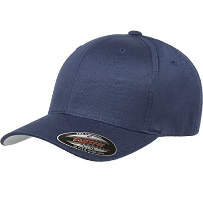 Image of Flexfit Men&#039;s Athletic Baseball Fitted Cap Hat, Navy, L XL UK