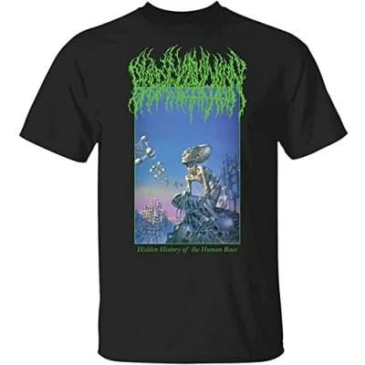 Image of ATONG Blood Incantation Hidden History of The Human Race T Shirt Black XXL