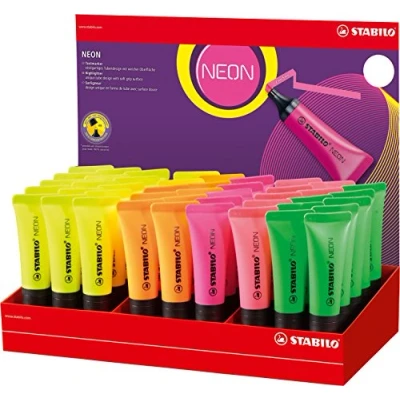 Image of STABILO 72/45 1 Highlighter Neon (Pack of 5)