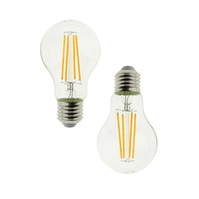 Image of BLAUPUNKT Vintage Filament LED Bulb A60 E27 Clear Light 8W Replacement of 75W Warm White 2700K 1055 Lumens Decorative Retro Class A+ Pack 2