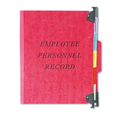 Image of Pendaflex SER2ER Personnel Folders, 1/3 Cut Hanging Top Tab, Letter, Red