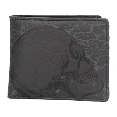 Image of Nemesis Now C4265M8 Memento Mori Wallet 10cm Black, PU
