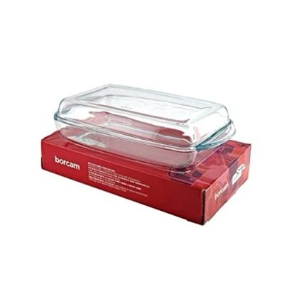 Image of Borcam Glass Baking / Serving Dish with Lid 2 L