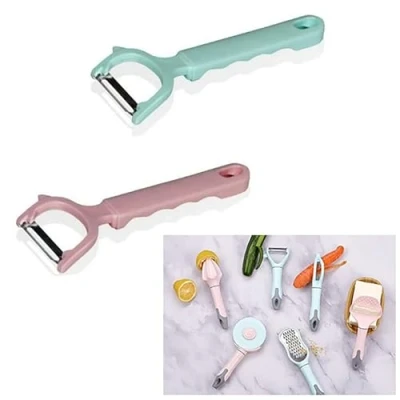 Image of Pretty Pastels BPA Free Luxury Kitchen Tools &amp; Gadgets, Easy Use, Hang Store (Multi Peeler)