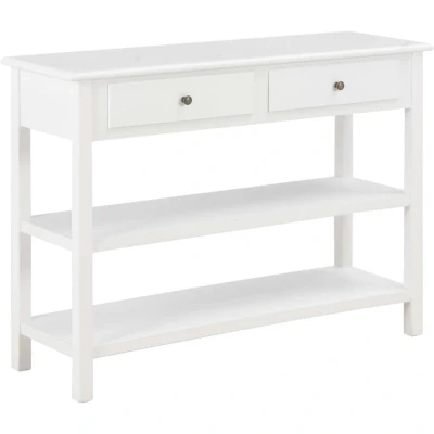 Image of vidaXL Sideboard White 110x35x80 cm MDF