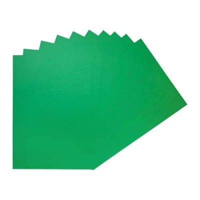 Image of Pack of 50 A4 Green Coloured Card 160gsm Sheets