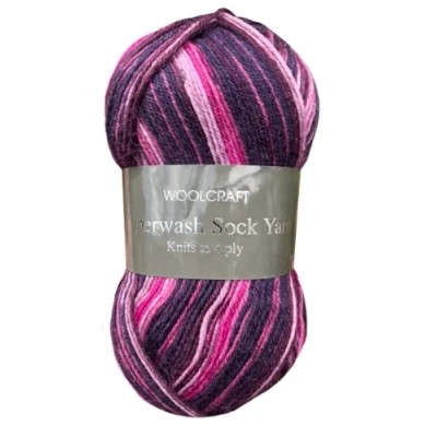 Image of Woolcraft Superwash Sock 4 ply Knitting Wool Yarn 100g 2106