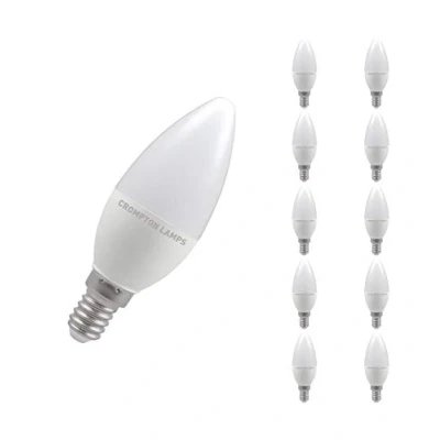 Image of Crompton LED Thermal Plastic Candle 5W 6500K Dimmable SES E14