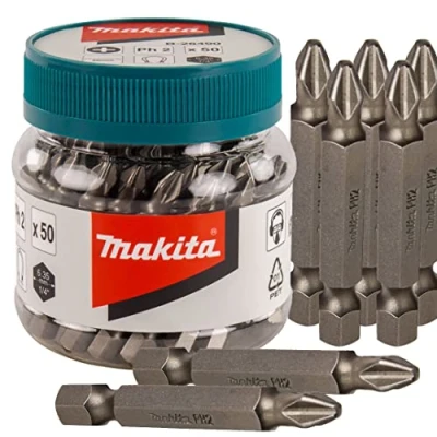 Image of Makita B 26490 50 Piece Screw Bits PH2x50mm