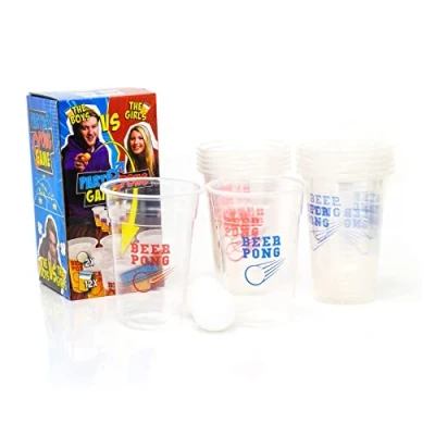 Image of Carousel Home 14 Piece Adult Beer Pong Drinking Game Classic Games For Adults Set Party