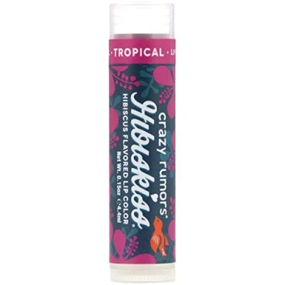 Image of Crazy Rumors &#039;Hibiskiss&#039; Tropical Soothing Lip Balm Stick for Dry Lips, 100% Natural and Vegan 4g