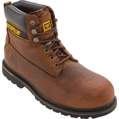 Image of Cat Footwear Men&#039;s Holton Work Boots, Brown 003, 9 UK