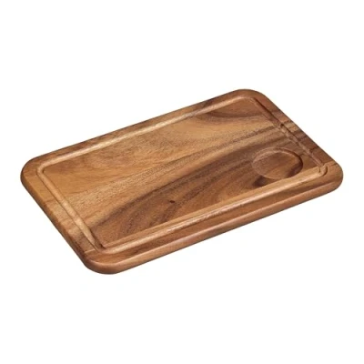 Image of Tala Medium Serving Board with Groove &amp; Recess in Lacquered Acacia