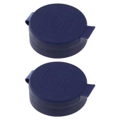 Image of OTOTEC 2Pcs Windscreen Washer Bottle Cap Replacement 71740943 643244 Compatible with Fiat 500 Citroen Nemo Cover