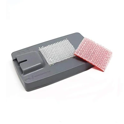 Image of 4R Quattroerre 1684 Dual Lock for Telepass 2019 Removable Fixing Transparent, 20 x 25 mm, 3 Pieces