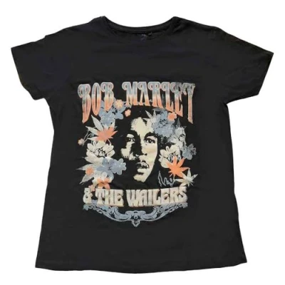 Image of Bob Marley and The Wailers Womens T Shirt S Black