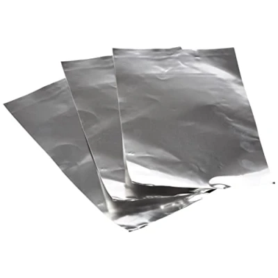 Image of Rayher Silver Coloured Metallic Foil Sheets for Crafts, Set of Three Decorative Aluminium Embossing, 20x30cm, 2707022