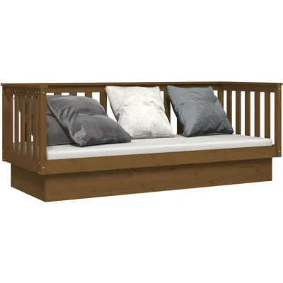 Image of vidaXL Day Bed without Mattress Honey Brown 75x190 cm Small Single Solid Wood Pine