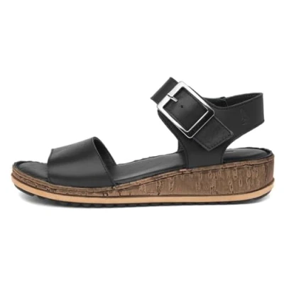 Image of Hush Puppies Women&#039;s Ellie Heeled Sandal, Black, 3 UK