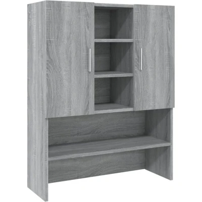 Image of vidaXL Washing Machine Cabinet Grey Sonoma 70.5x25.5x90 cm