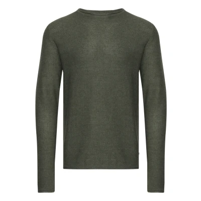 Image of Solid Sdjarah Jumper, Men&#039;s, Size: 3XL, Black forest melange