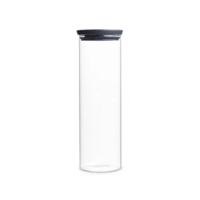Image of Brabantia 298240 Glass Stackable Tall Jar, Transparent, 1.9 L