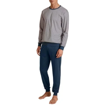 Image of CALIDA Men&#039;s Relax Streamline Pajama Set, Red (Amaranth), 50
