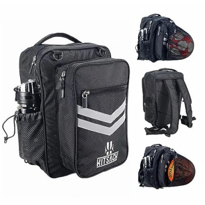 Image of Kitsack Football, Basketball &amp; Rugby Kit Boot Bag Rucksack (Fits XL Boots/Trainers) Multi Use Sports Backpack Carry for Your Boots, Kit, Shoes, Gloves, Shin Pads, Ball All Training Gear