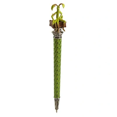 Image of The Noble Collection Fantastic Beasts Bowtruckle Pen 8in (21cm) Mini Sculpture atop Ballpoint Officially Licensed Film Set Movie Prop Stationery Gifts