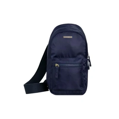Image of Weird Fish Kathi Plain Crossbody Bag Navy Size ONE