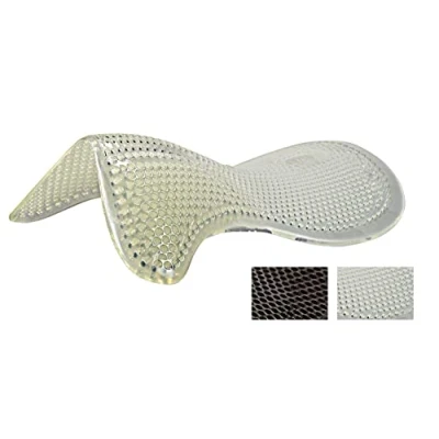 Image of Acavallo Gel Pad with Front Riser Shock Absorbing Non Slip Half Horse Clear