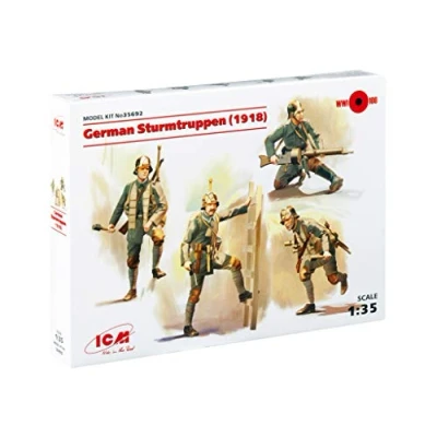 Image of ICM 35692 Plastic Model Kit 1/35 German Stormtruppen 1918