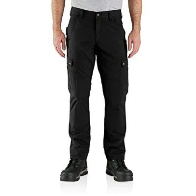 Image of Carhartt Men&#039;s Rugged Flex Relaxed Fit Ripstop Cargo Work Pant, Black, 30W / 30L