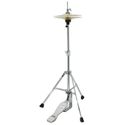 Image of GEWApure PS803050 HiHat stand Junior HH 50 for kids up to a body height of 140 cm, including 8&quot; cymbal, low adjustable, approx. 50cm/70cm, Silver