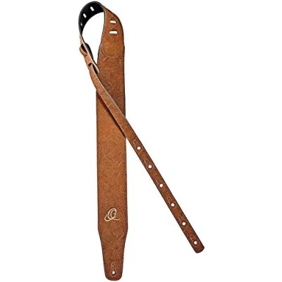 Image of Ortega Guitars Vegan Guitar Strap Adjustable Acoustic / Bass, Electric Bass Series Brown (OSVG 75TN)