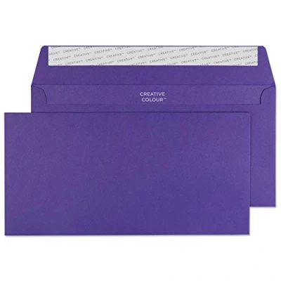 Image of Blake Creative Colour 243 DL+ 114X229MM 120 gsm Peel and Seal Wallet Envelope Victory Blue (Pack of 500)