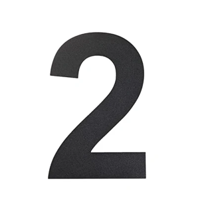 Image of nanlyiau 6in/15.3cm Floating House Number Black Door Stainless Steel Numbers Made of solid 304 Appearance Address Numbers(2)