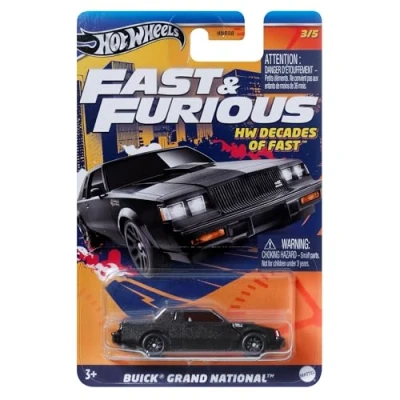 Image of Fast And Furious Auto Buick Grand National Series Decades Die Cast Model 1:64 7cm HRW43
