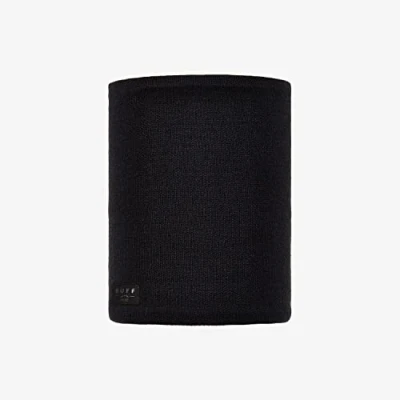 Image of Buff Men Neo Black Knitted &amp; Polar Fleece Neckwarmer Black, Adult