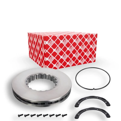 Image of 5001867799, 7485110494, 7485110494SK1 Brake disc FEBI BILSTEIN 104672 Rear Axle, Front Axle 375,3mm 45mm internally vented Coated