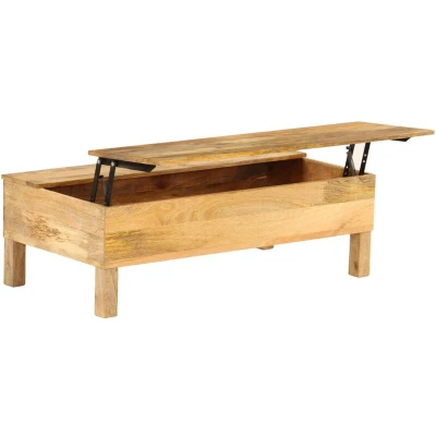 Image of vidaXL Coffee Table Solid Mango Wood 110x55x35 cm
