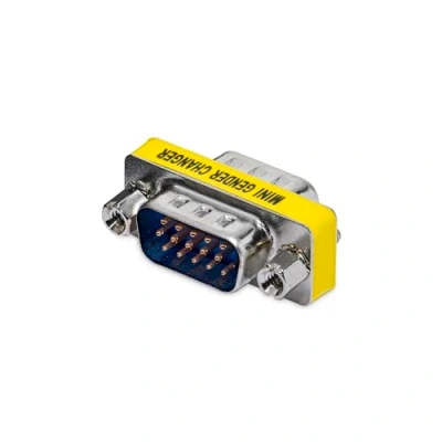 Image of StarTech.com VGA Gender Changer HD15 Female to Male Male/Male Monitor Adapter (GC15HSM)